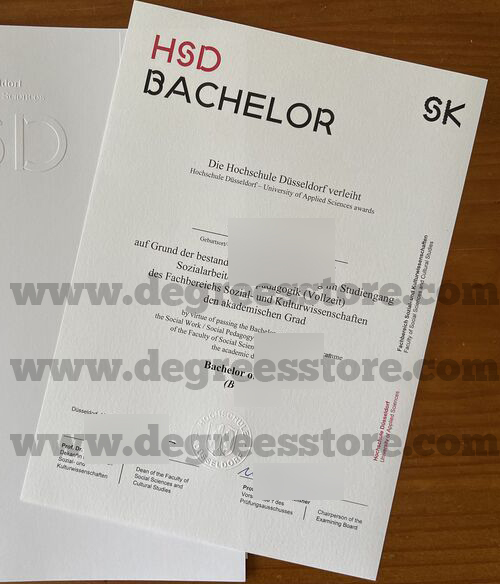 Hochschule Düsseldorf Urkunde Hochschule Düsseldorf Urkunde