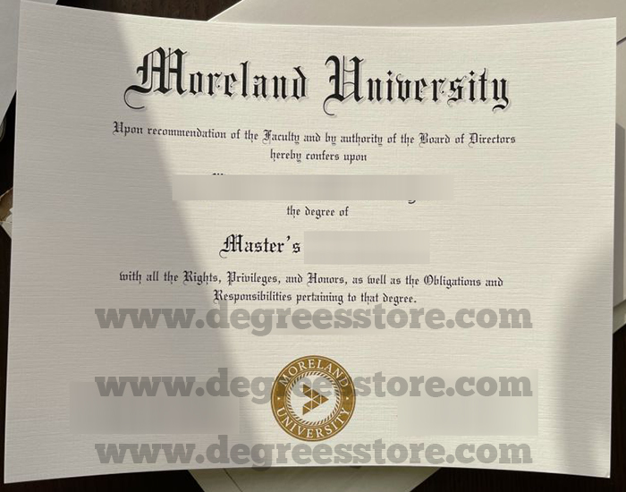 Moran University diploma 