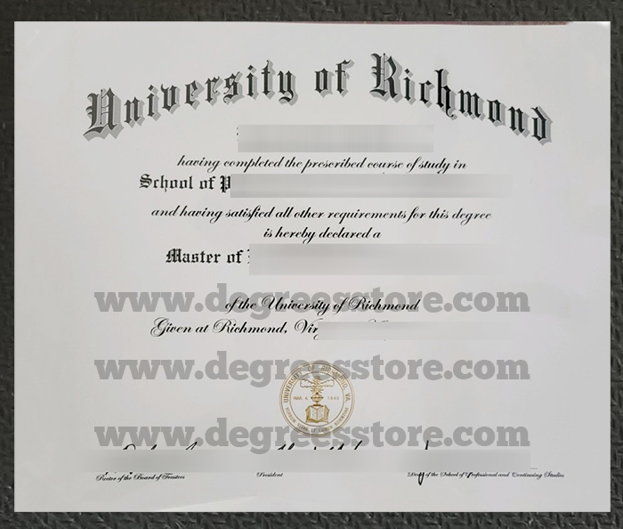 University of Richmond Degree 