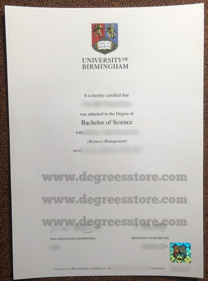 University of Birmingham degree