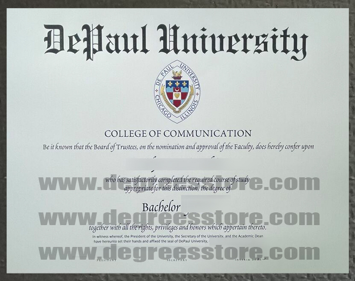 DePaul University diploma