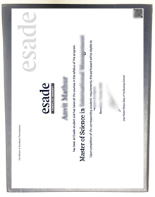 ESADE商学院文凭，Buy an ESADE Business School diploma