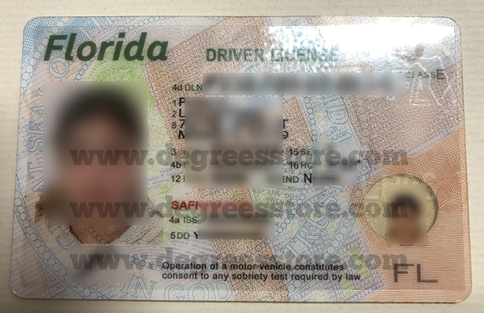 Florida ID, 可扫描的佛罗里达州驾驶执照