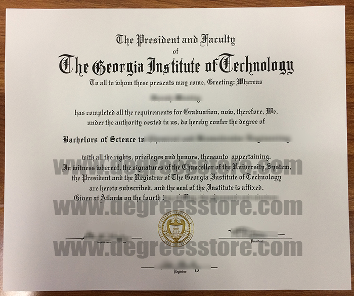 Georgia Tech diploma