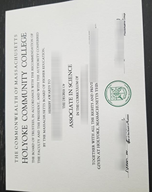 Holyoke Community College diploma certificate