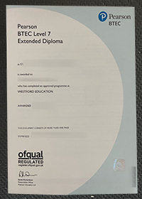 Pearson BTEC Level 7 Extended Diploma