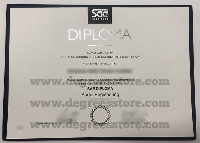 SAE Institute diploma
