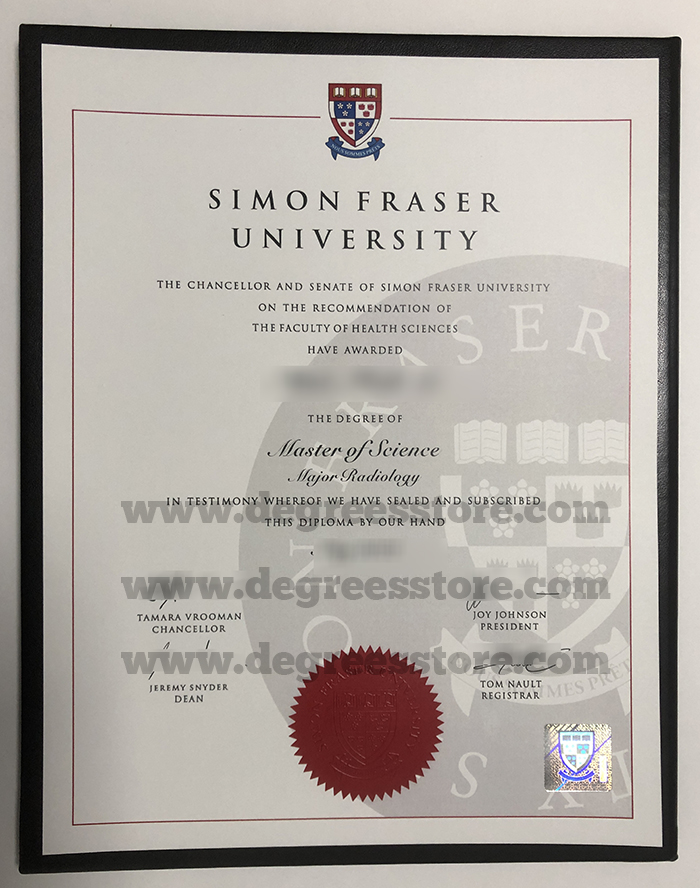 SFU Degree certificate， SFU diploma, Simon Fraser University diploma