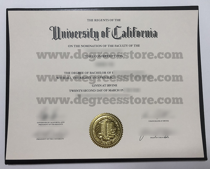 加州大学欧文分校文凭