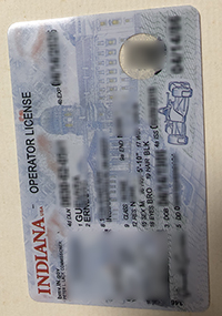 美国印第安纳州驾照 定制可扫描的高仿印第安纳州驾照ID
