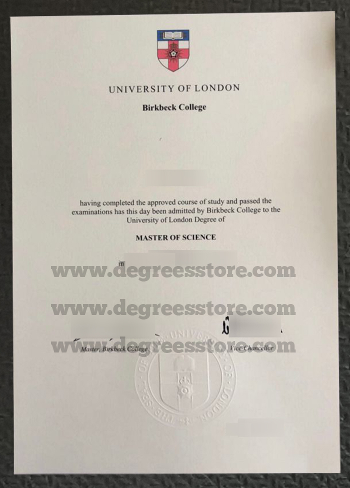 Birkbeck College MSc degree