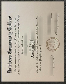 Dutchess Community College degree certificate
