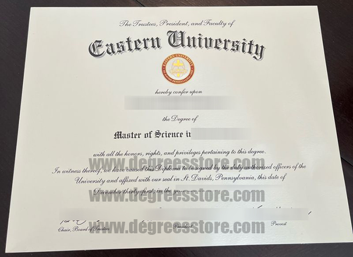 Eastern University (United States) diploma