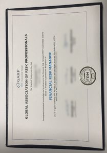 GARP FRM Certificate