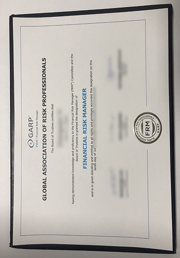 GARP FRM Certificate