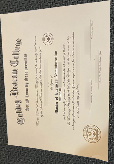 Goldey–Beacom College degree sample