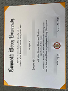 Gwynedd Mercy University diploma certificate