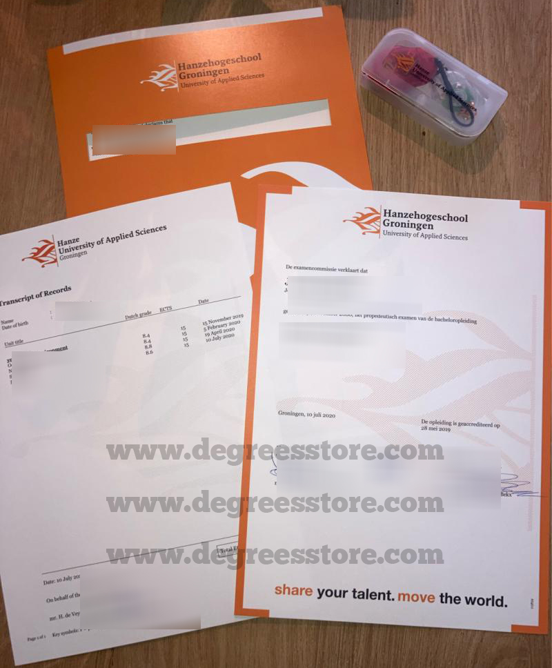 Hanzehogeschool Groningen Transcript of Records