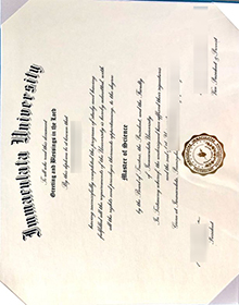 Immaculata University diploma