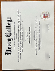 Mercy College diploma certificate