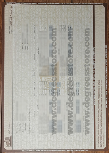 Qatar University Official transcript