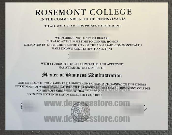 Rosemont College degree