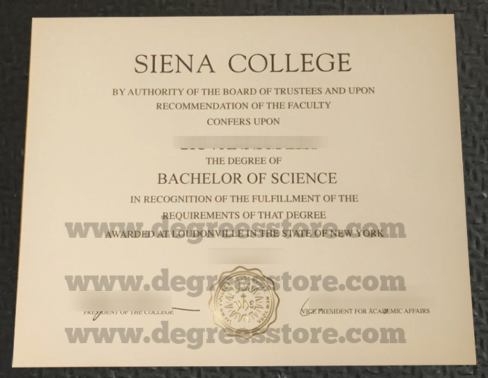 Siena College Diploma