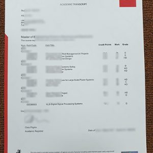 Swinburne University of Technology transcript sample