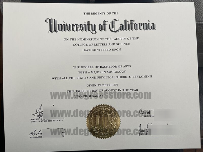 UC Berkeley BA diploma