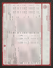 University of Utah transcript