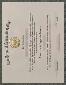 Wake Technical Community College degree Certificate