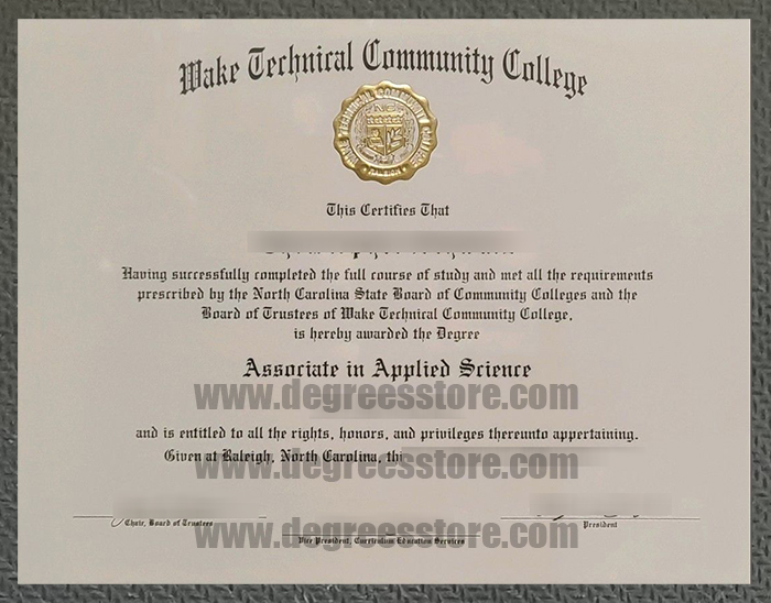 Wake Technical Community College degree