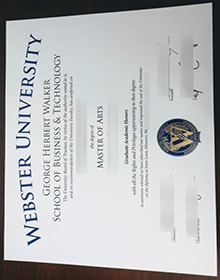 Webster University diploma sample