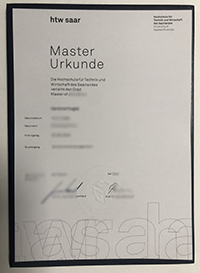 htw saar Master Urkunde sample