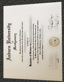 Auburn University at Montgomery (AUM) diploma sample