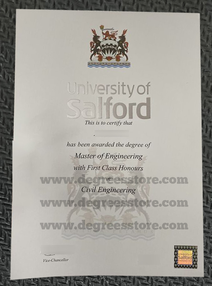 Buy a University of Salford degree 2025