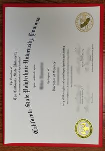 Cal Poly Pomona diploma sample