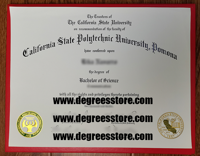 Cal Poly Pomona diploma