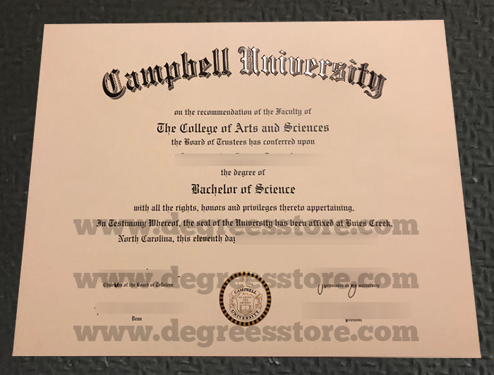 Campbell University diploma