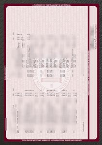 Elon University Transcript sample