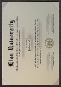 Elon University diploma