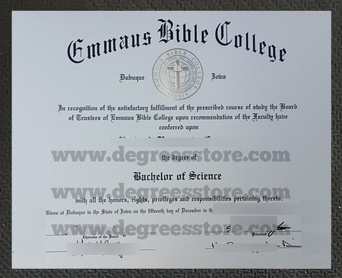 Emmaus Bible College degree