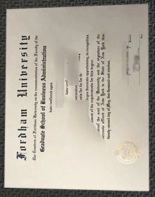 Fordham University diploma sample
