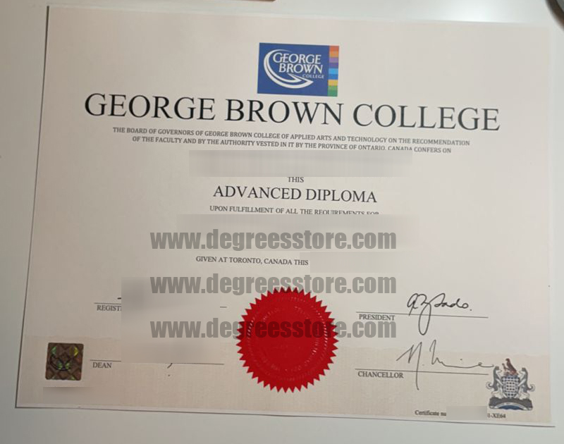 George Brown College diploma