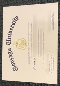 Gonzaga University (GU) diploma
