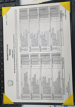 Hamdard University transcript sample