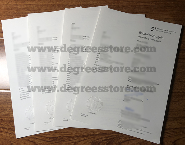Hochschule Reutlingen Zeugnis