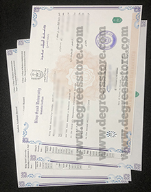 King Saud University Master diploma and transcript