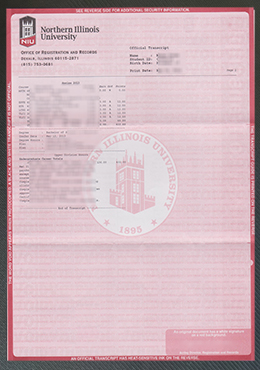 Northern Illinois University transcript s