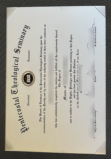Pentecostal Theological Seminary diploma sample